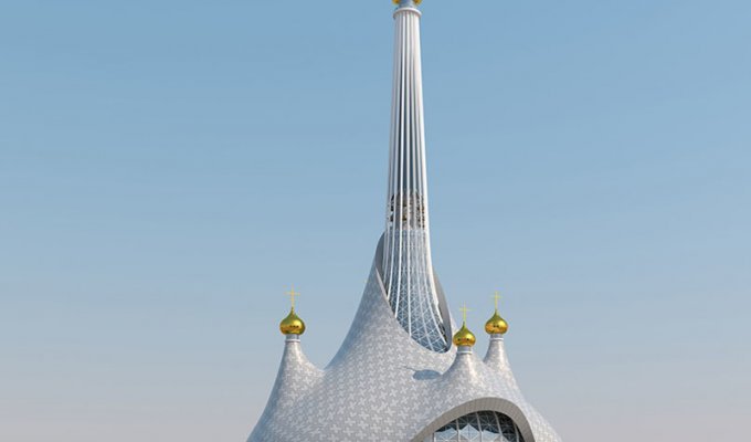 Проект храма Св. Екатерины в Екатеринбурге (4 фото)