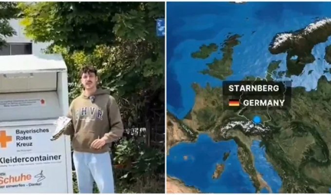 Немецкий тиктокер раскрыл секрет контейнеров Красного Креста (2 фото + 1 видео)