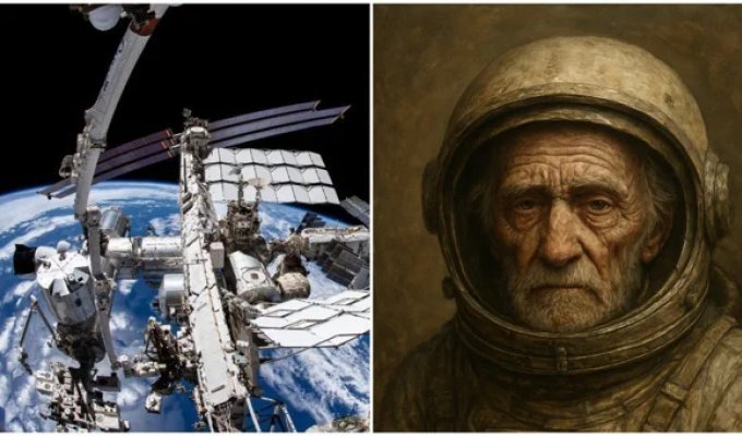 Человек в космосе стареет быстрее, чем на Земле (4 фото)