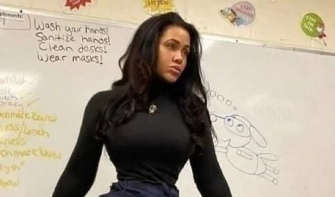 Обычная учительница изобразительного искусства из школы в Нью-Джерси (4 фото)