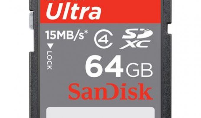 SanDisk ставит новые рекорды - 64ГБ SDXC карточка