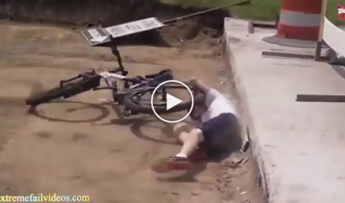 Подборка неудач на велосипеде