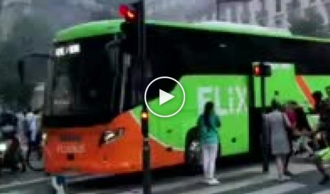 Странные французы решили ограбить багаж автобуса