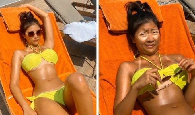 Модель из Таиланда ViennaDoLL высмеивает стереотипные фотографии девушек в Instagram (15 фото)