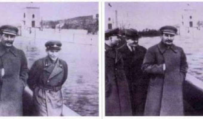 Falsification of photographs in the Stalin era (11 photos)