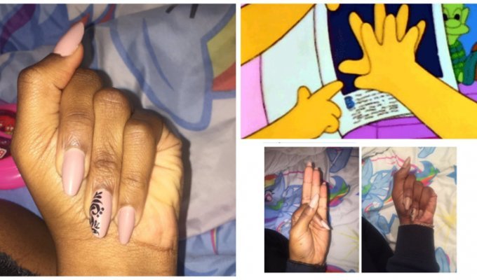 Девушка сфотографировала свои ногти и стала международным мемом (7 фото)