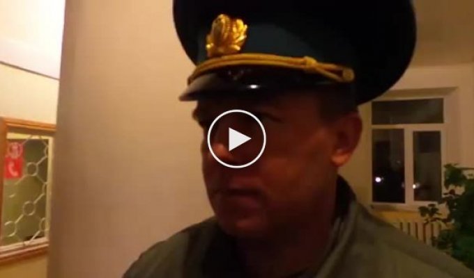 Украинский офицер пообещал стоять до конца (майдан)