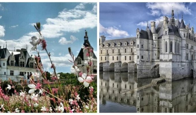 Мост Шенонсо, ставший дамским замком (28 фото + 1 видео)