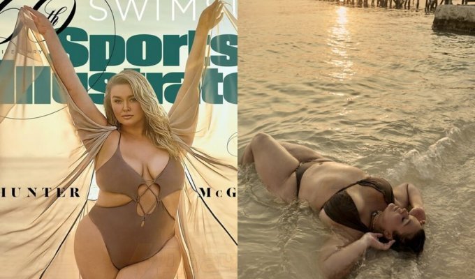 Sports are no longer the same: Sports Illustrated magazine put an image of a 130-kilogram model on the cover (16 photos)