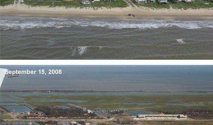  Ураган Айк. До и после (8 фото)
