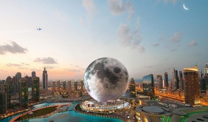 В Дубае хотят построить Луну (3 фото)