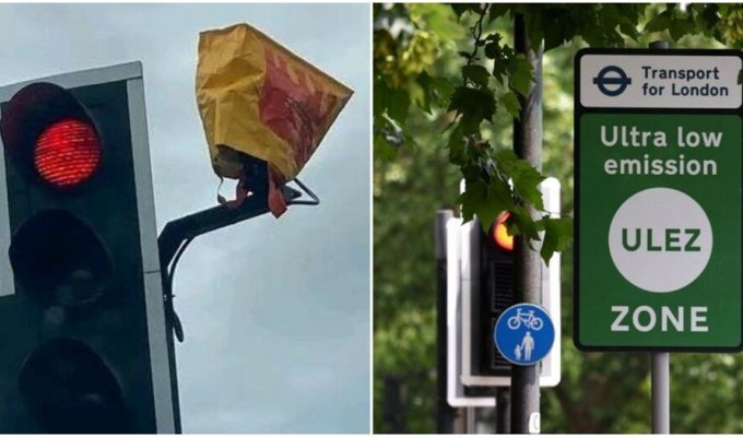 In London, motorists used drones to fight traffic cameras (2 photos + 3 videos)