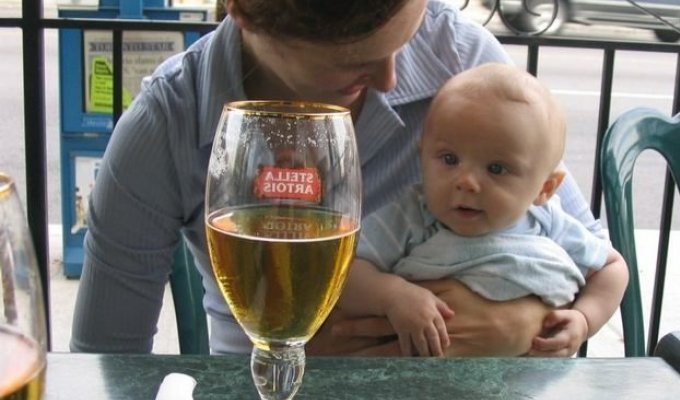  Дети и пиво (14 фотографий)