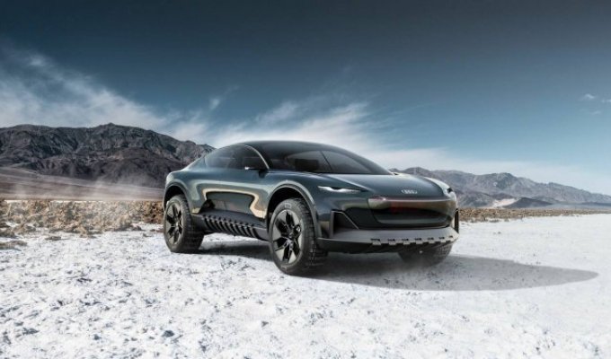 Audi activesphere concept - a coupe-crossover that turns into a pickup truck (6 photos + video)