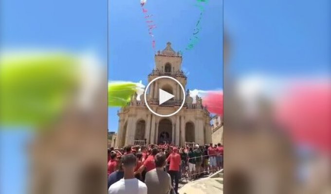 Spectacular celebration in Italy