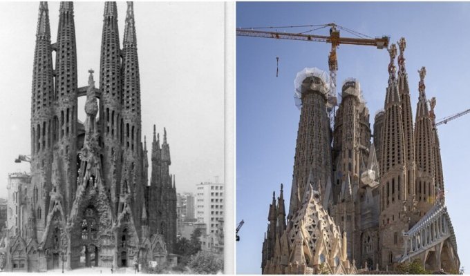 Главный собор Барселоны строится более 140 лет и до сих пор не закончен (11 фото + 2 видео)