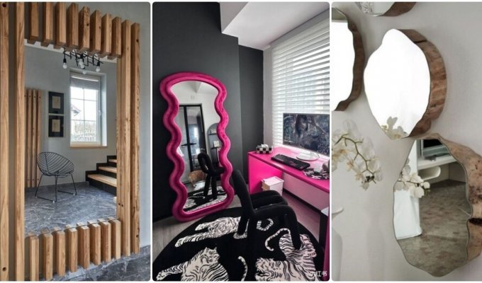 15+ ideas for decorating mirrors that will be useful in every apartment (17 photos)