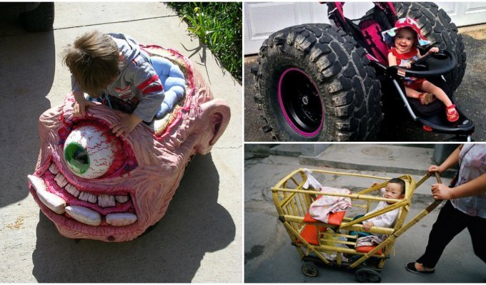 20 абсолютно безумных, но очень крутых детских колясок (21 фото)