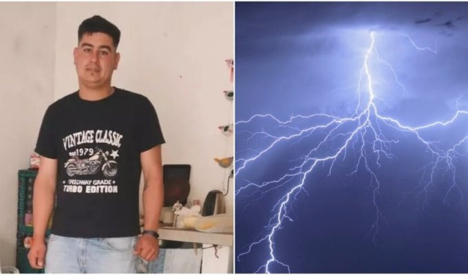 The guy died from a lightning strike while celebrating his birthday (4 photos)
