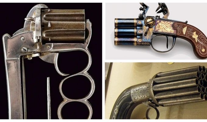 18 самых необычных видов огнестрельного оружия из прошлого (19 фото)