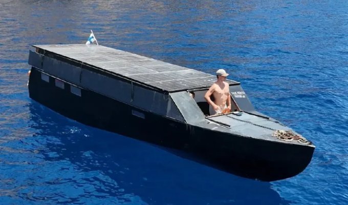 Фінський моряк збудував яхту на сонячних батареях і подолав на ній 5,7 тис. км до Ібіци (1 фото + 1 відео)