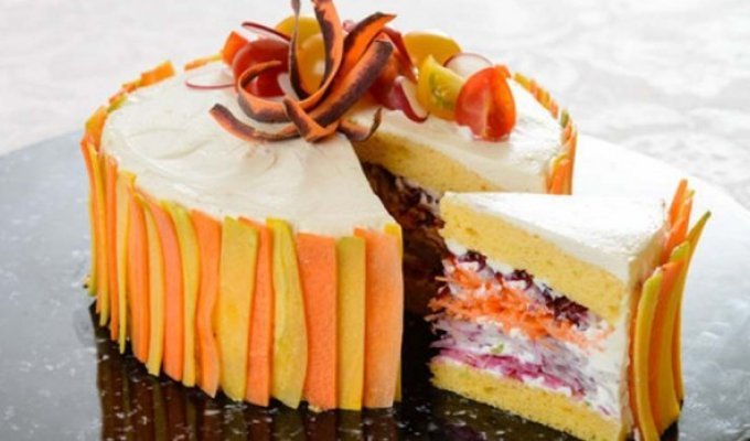 Эти великолепные торты сделаны из салата, из-за чего даже немного обидно (9 фото)