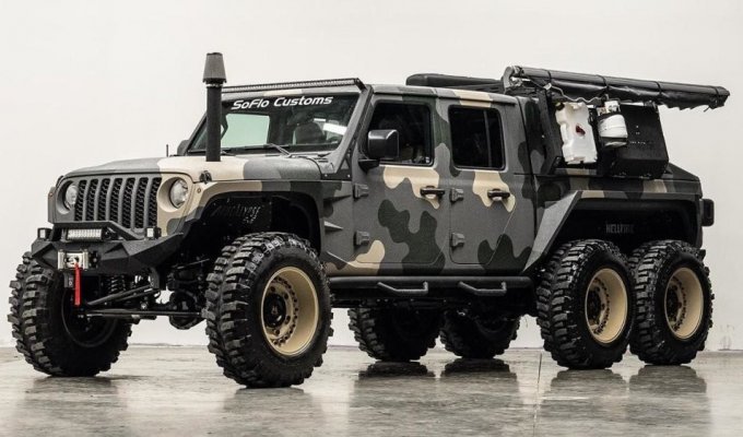 Jeep Gladiator turned into a monstrous 6x6 SUV (10 photos)