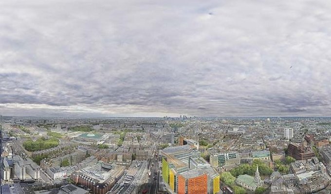 80-гигапиксельная панорама Лондона (8 фото)