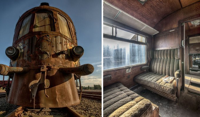Photographer stumbles upon abandoned Orient Express in Belgium (6 photos)