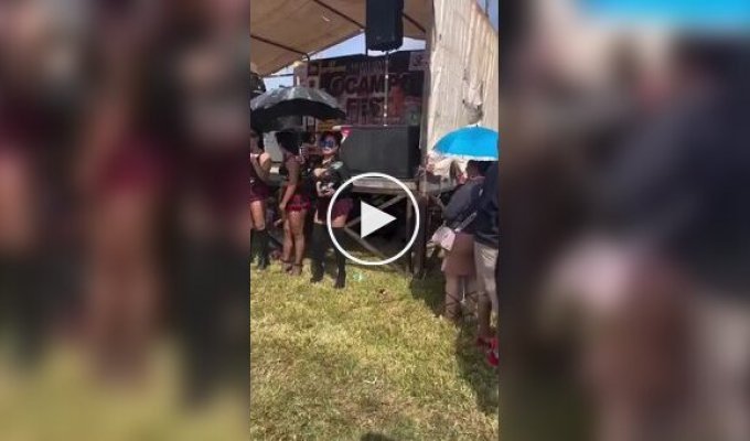 VIP seat at the festival