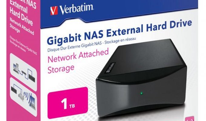 Verbatim Gigabit NAS - жесткий диск с поддержкой торрентов (3 фото + видео)