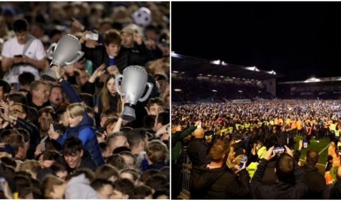 В Англії фанати розвіяли людський порох на футбольному полі, довелося міняти газон (3 фото)