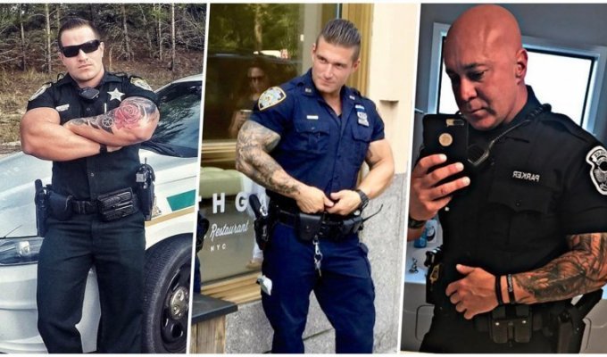 Татуированные полицейские в Америке (21 фото)