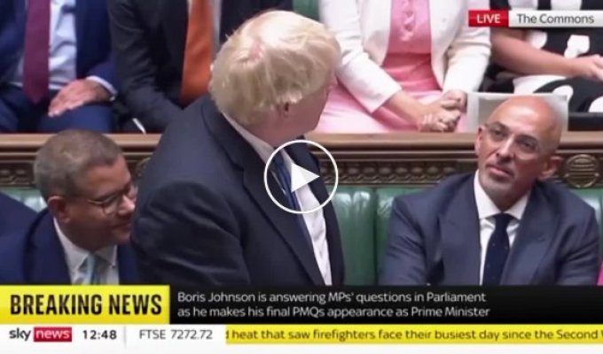 Борис Джонсон выступил с прощальной речью в парламенте Великобритании, процитировав Терминатора