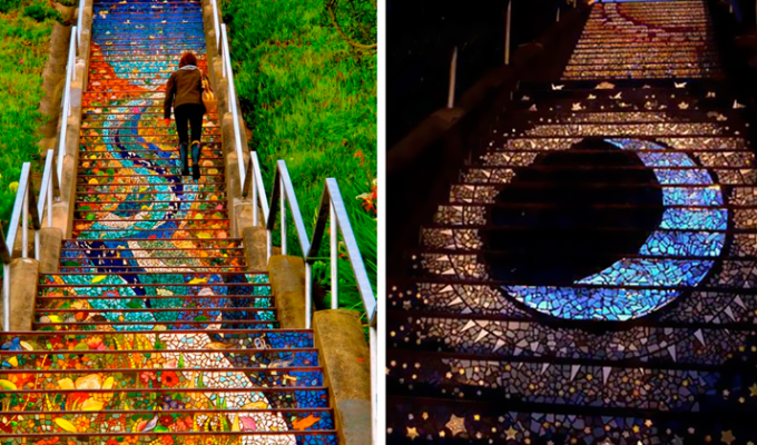 В Сан-Франциско появилась лестница-оборотень (5 фото)