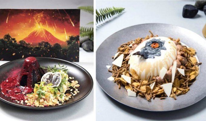 Слишком красиво, чтобы есть: в Японии открылся ресторан "Мир Юрского периода" (11 фото)
