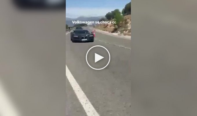 Volkswagen Polo crashes into €3.8 million Bugatti Tourbillon prototype