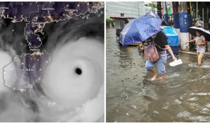 Super typhoon "Yagi" terrorizes southern China (5 photos + 9 videos)