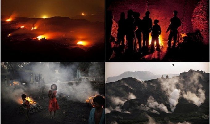 Ад на земле: фоторепортаж о добыче угля в Индии (10 фото)