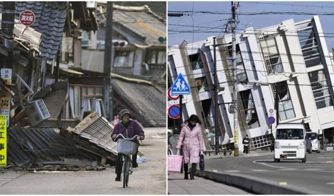 The earthquake increased the area of the Japanese Noto Peninsula (6 photos + 3 videos)