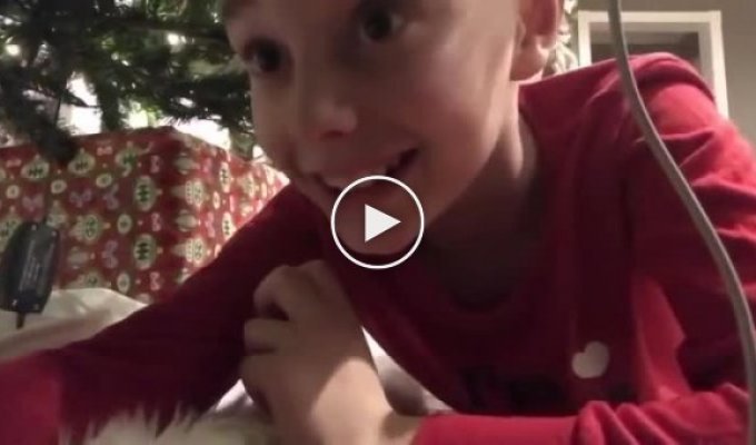 The boy decided to film Santa Claus with a hidden camera, but someone else came