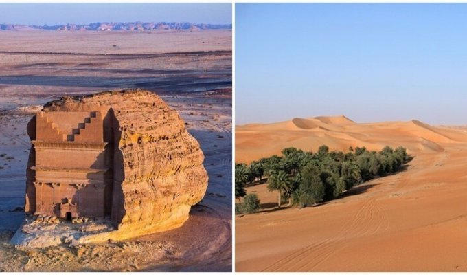 Три интересных места Саудовской Аравии и как они появились среди пустыни (4 фото)