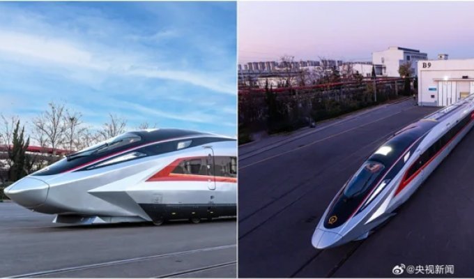 China unveiled the fastest train in the world (4 photos + 2 videos)