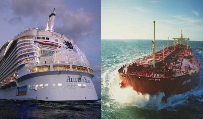 The largest ships in the world. Part 1 (8 photos + 1 video)