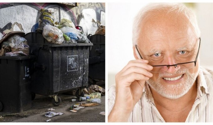 The stingiest rich man in the world: a German pensioner ate in a garbage dump for years, saved up €700 thousand and bought several houses for rent (2 photos)