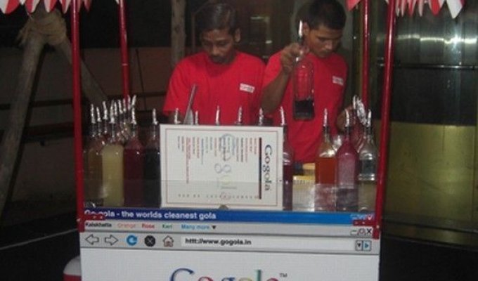 Индийский магазин по продаже соков и воды (4 фото)