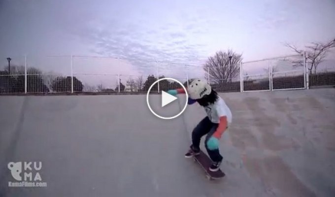 Невероятные трюки 12-летнего скейтбодиста Исаму Ямамото