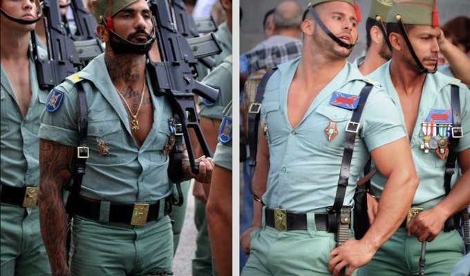 Why do the soldiers of the Spanish Legion wear such fancy uniforms (7 photos)