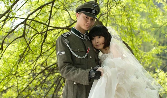 Фашистская свадебная фотосессия в Китае (14 фото)