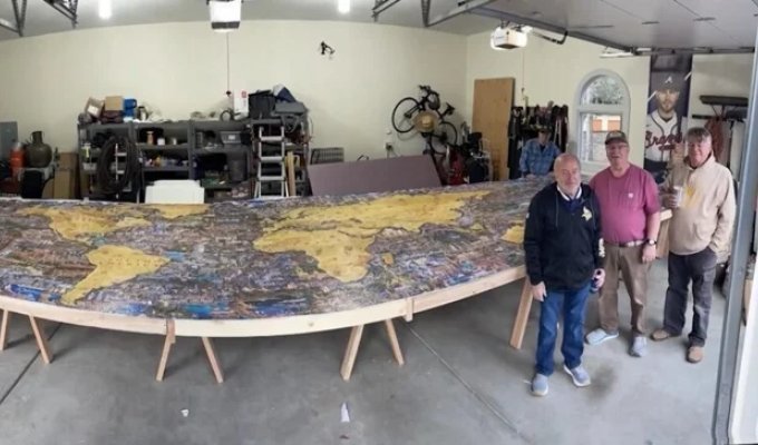 A Man Assembled the World's Largest Jigsaw Puzzle (2 photos + 1 video)